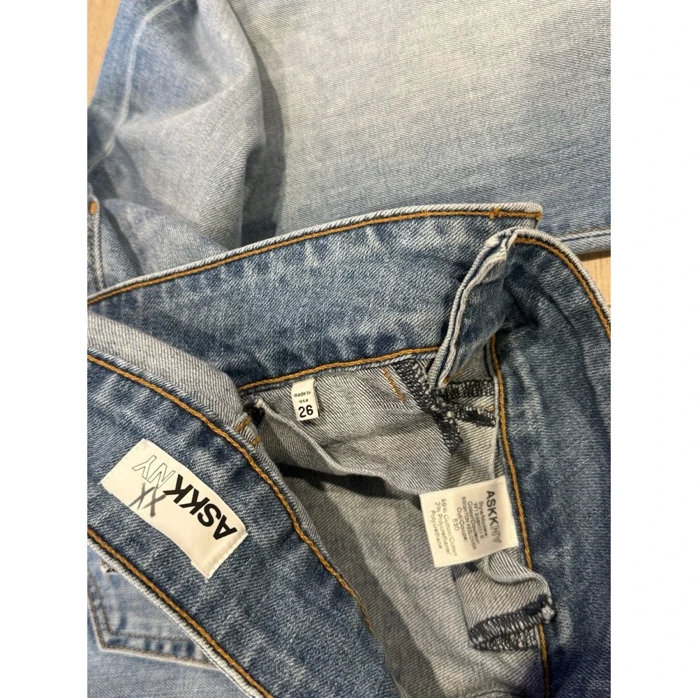 ASKK NY  BRIGHTON Jeans Keel Over Size  26 Wide Leg‎